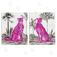 Melissa Wang | Neon Pink Leopard