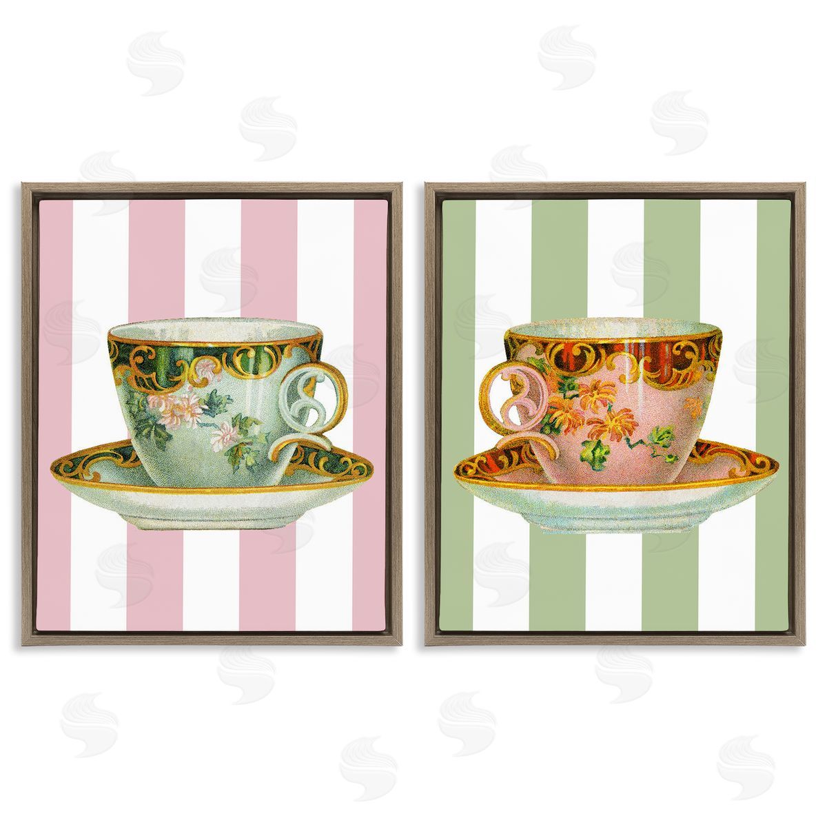 Lil' Rue | Classic Teacups over Stripes
