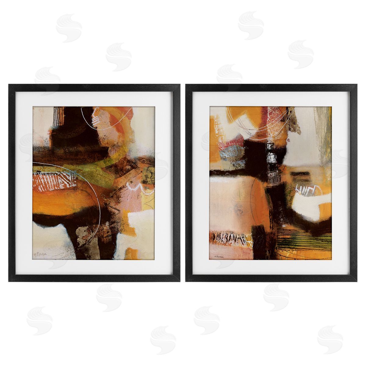 Maurizio Piovan Cromatismo Contrasting Neutrals Canvas Wall Art Print