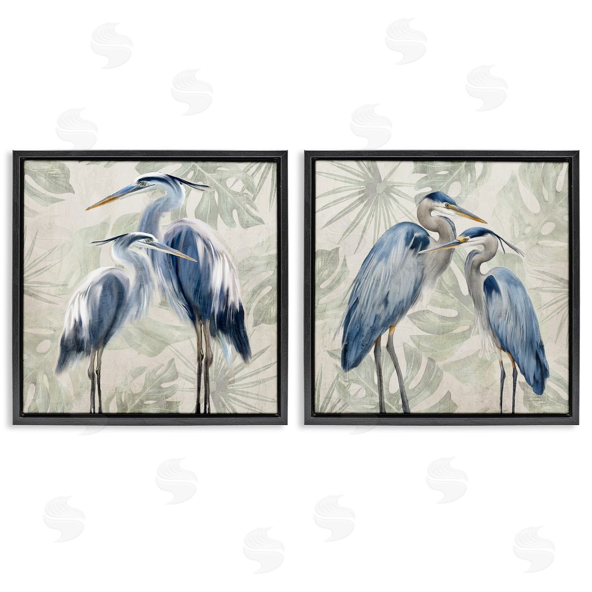Kim Allen | Blue Heron Palm Pair