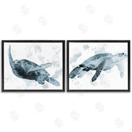 Marcus Prime | Blue Weathered Turtle Portraits