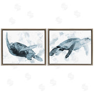 Marcus Prime | Blue Weathered Turtle Portraits