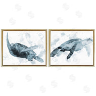 Marcus Prime | Blue Weathered Turtle Portraits