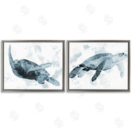 Marcus Prime | Blue Weathered Turtle Portraits