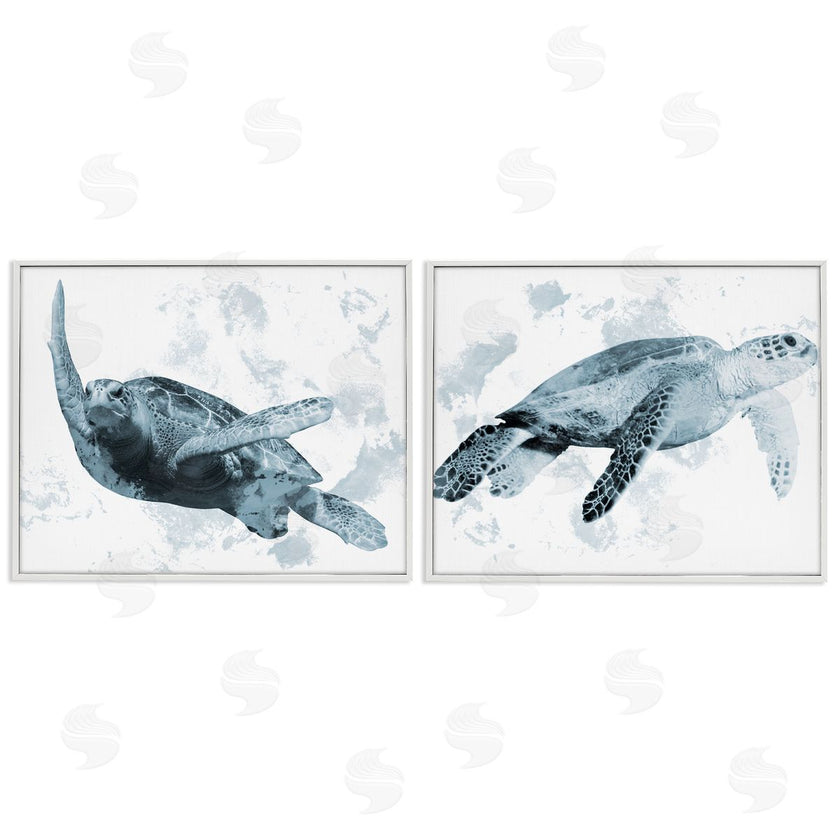 Marcus Prime | Blue Weathered Turtle Portraits