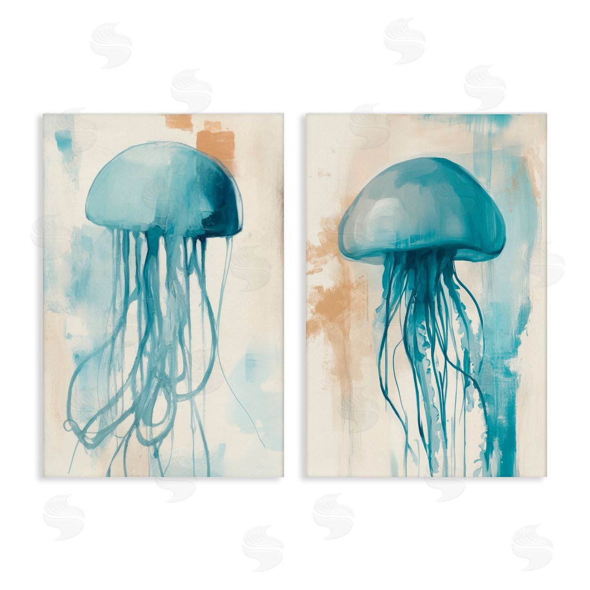 Irena Orlov Dreamy Jellyfish Illusions Canvas Wall Art Print