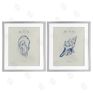 1x | Oyster & Conch with French Words