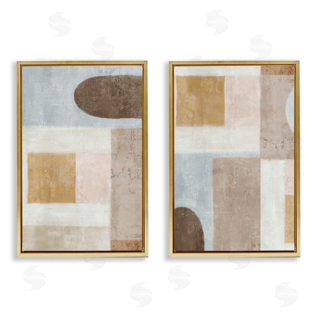 Emma Peal Geometric Subtle Drifts Canvas Wall Art Print