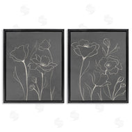 Elizabeth Medley | Simple Gray Poppies