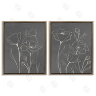 Elizabeth Medley | Simple Gray Poppies