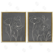 Elizabeth Medley | Simple Gray Poppies