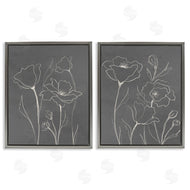 Elizabeth Medley | Simple Gray Poppies