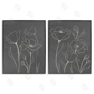 Elizabeth Medley | Simple Gray Poppies