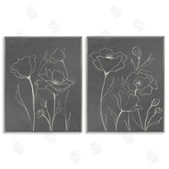 Elizabeth Medley | Simple Gray Poppies