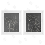 Elizabeth Medley | Simple Gray Poppies