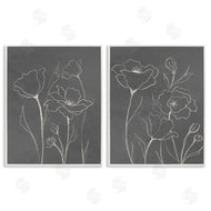 Elizabeth Medley | Simple Gray Poppies