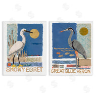 Nancy Overton | Snowy Egret & Great Blue Heron