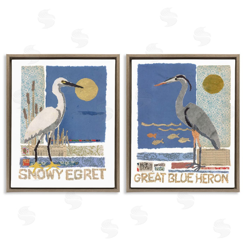 Nancy Overton | Snowy Egret & Great Blue Heron