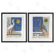 Nancy Overton | Snowy Egret & Great Blue Heron