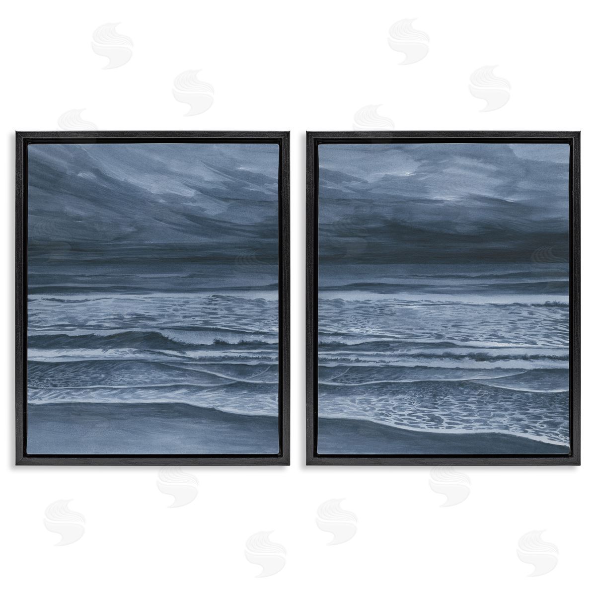 Grace Popp Dramatic Sea Dark Storm Canvas Wall Art Print