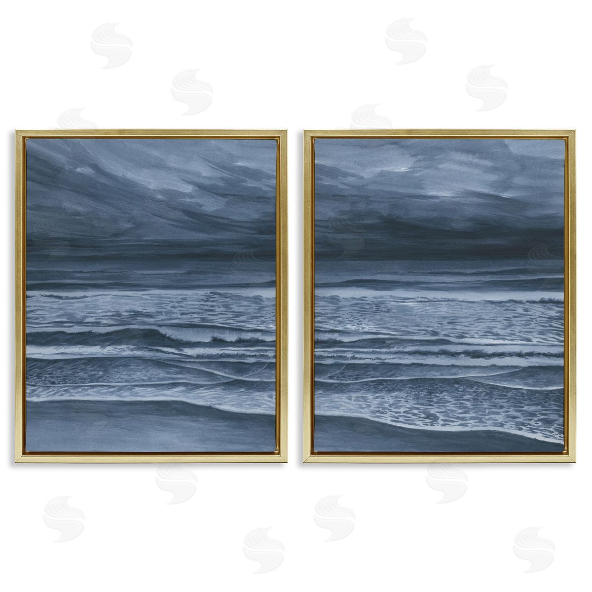 Grace Popp Dramatic Sea Dark Storm Canvas Wall Art Print