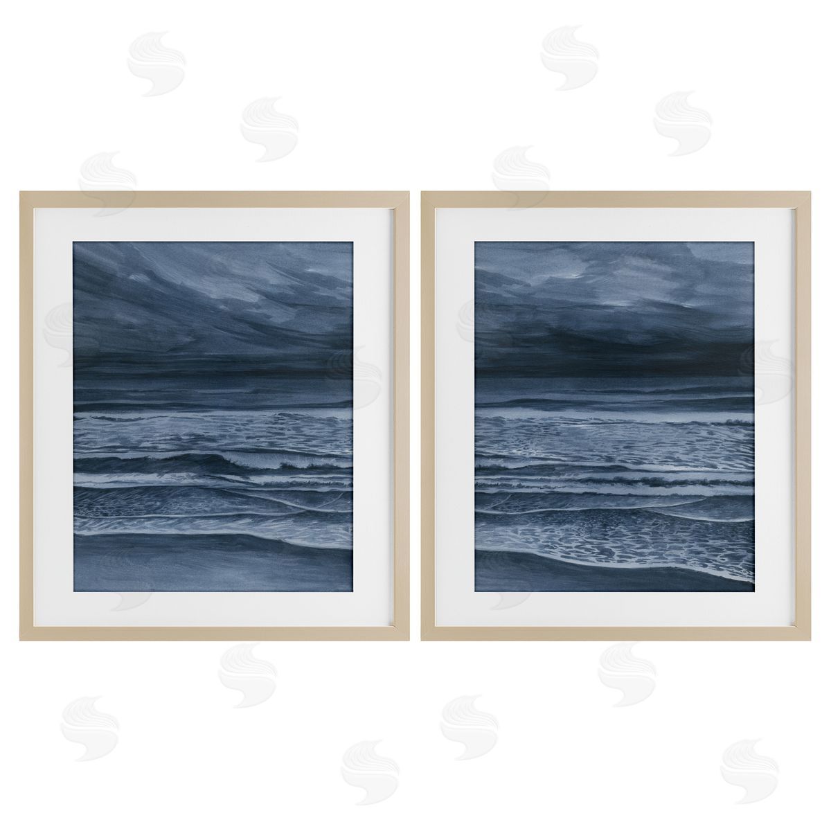 Grace Popp Dramatic Sea Dark Storm Canvas Wall Art Print