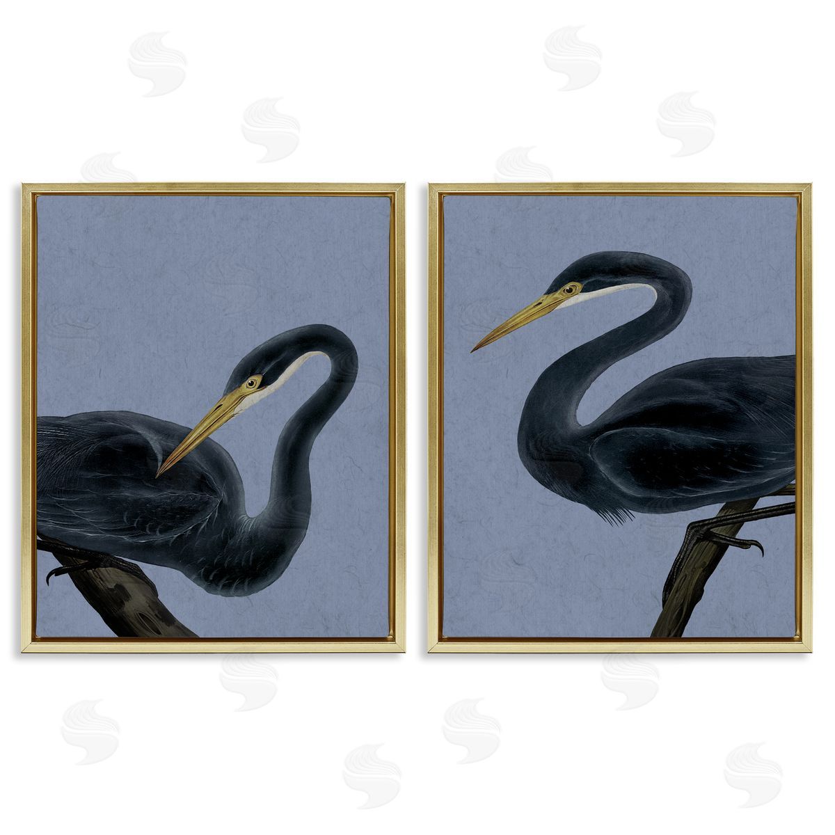 Grace Popp Black Heron Birds Canvas Wall Art Print