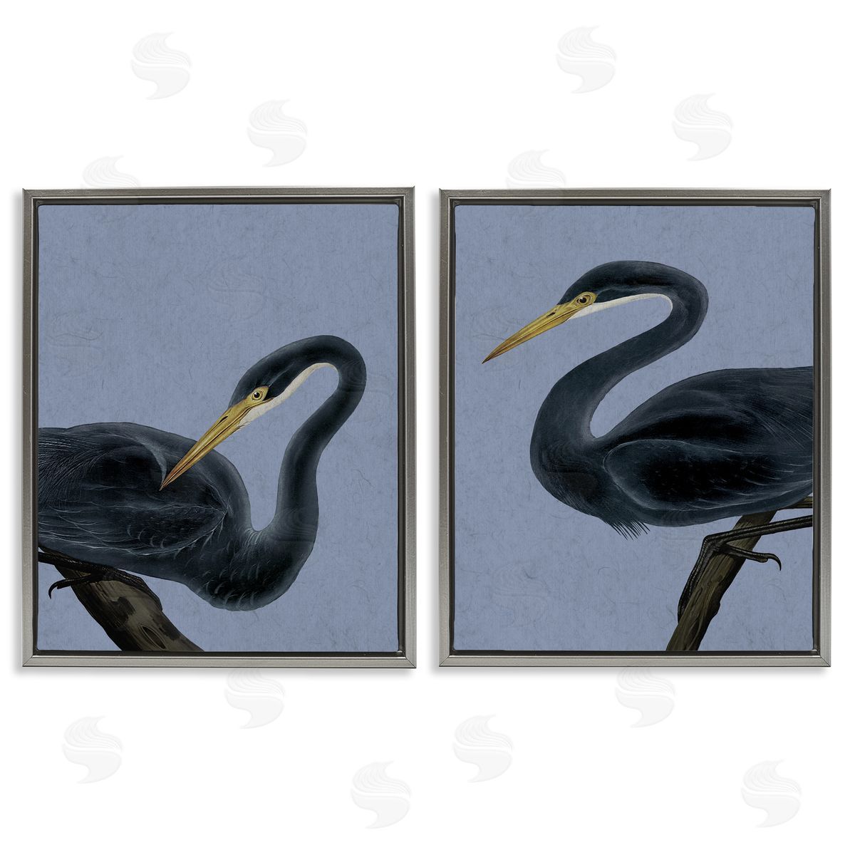 Grace Popp Black Heron Birds Canvas Wall Art Print