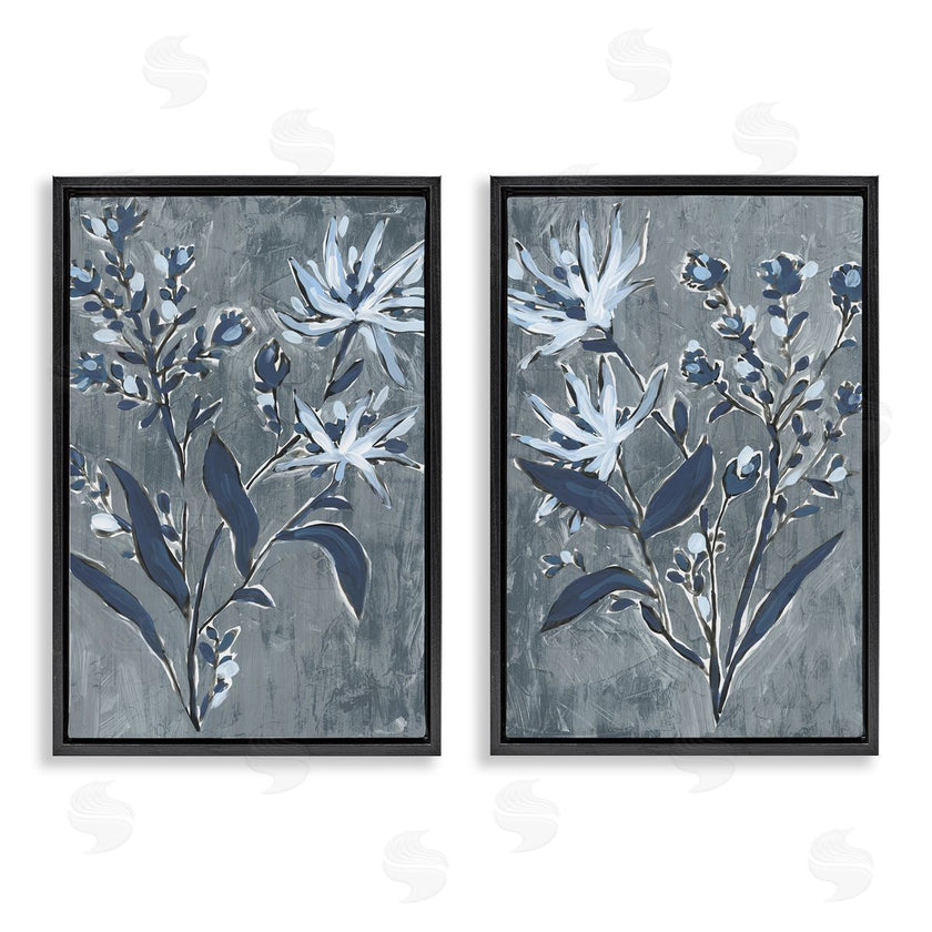 June Erica Vess | Navy Flower Sprigs