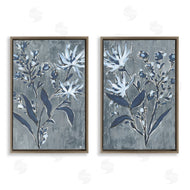 June Erica Vess | Navy Flower Sprigs