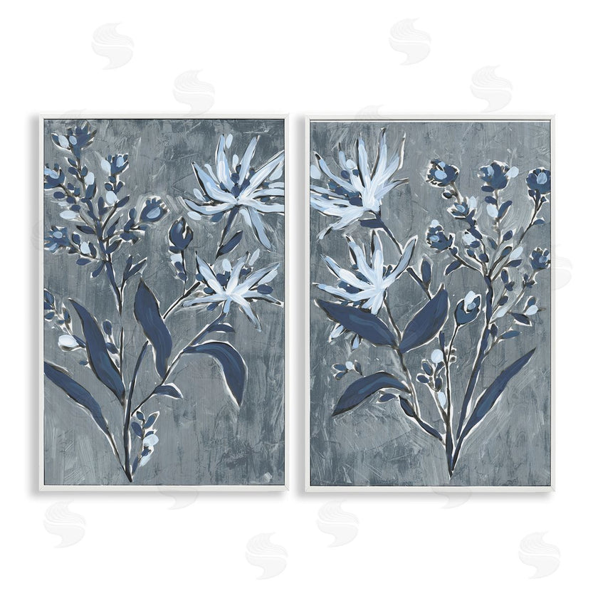 June Erica Vess | Navy Flower Sprigs