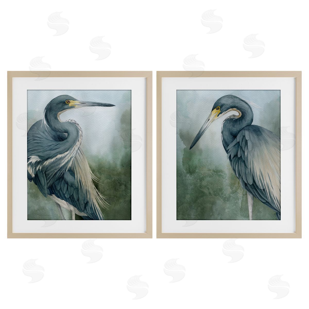 Grace Popp Bayou King Herons Canvas Wall Art Print