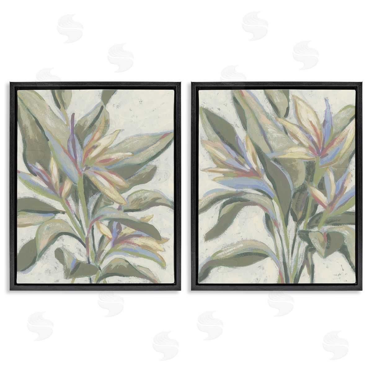 June Erica Vess Tropical Pastel Paradise Canvas Wall Art Print