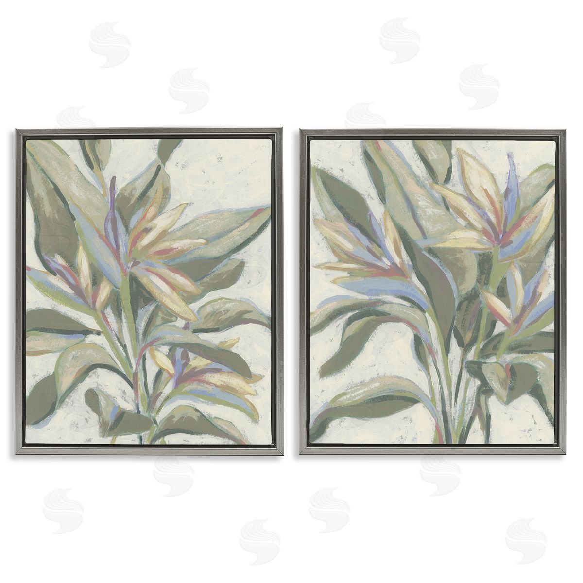 June Erica Vess Tropical Pastel Paradise Canvas Wall Art Print