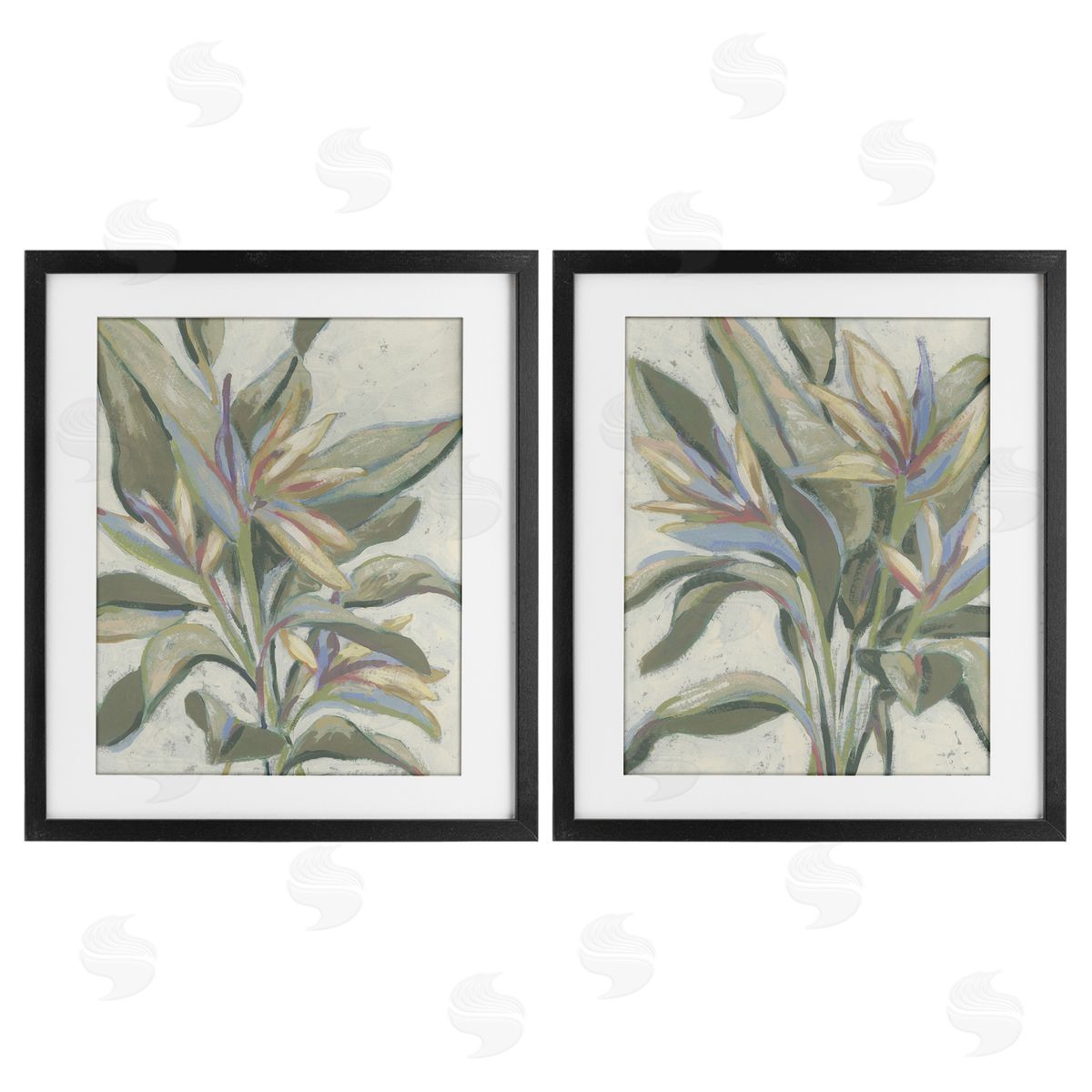 June Erica Vess Tropical Pastel Paradise Canvas Wall Art Print
