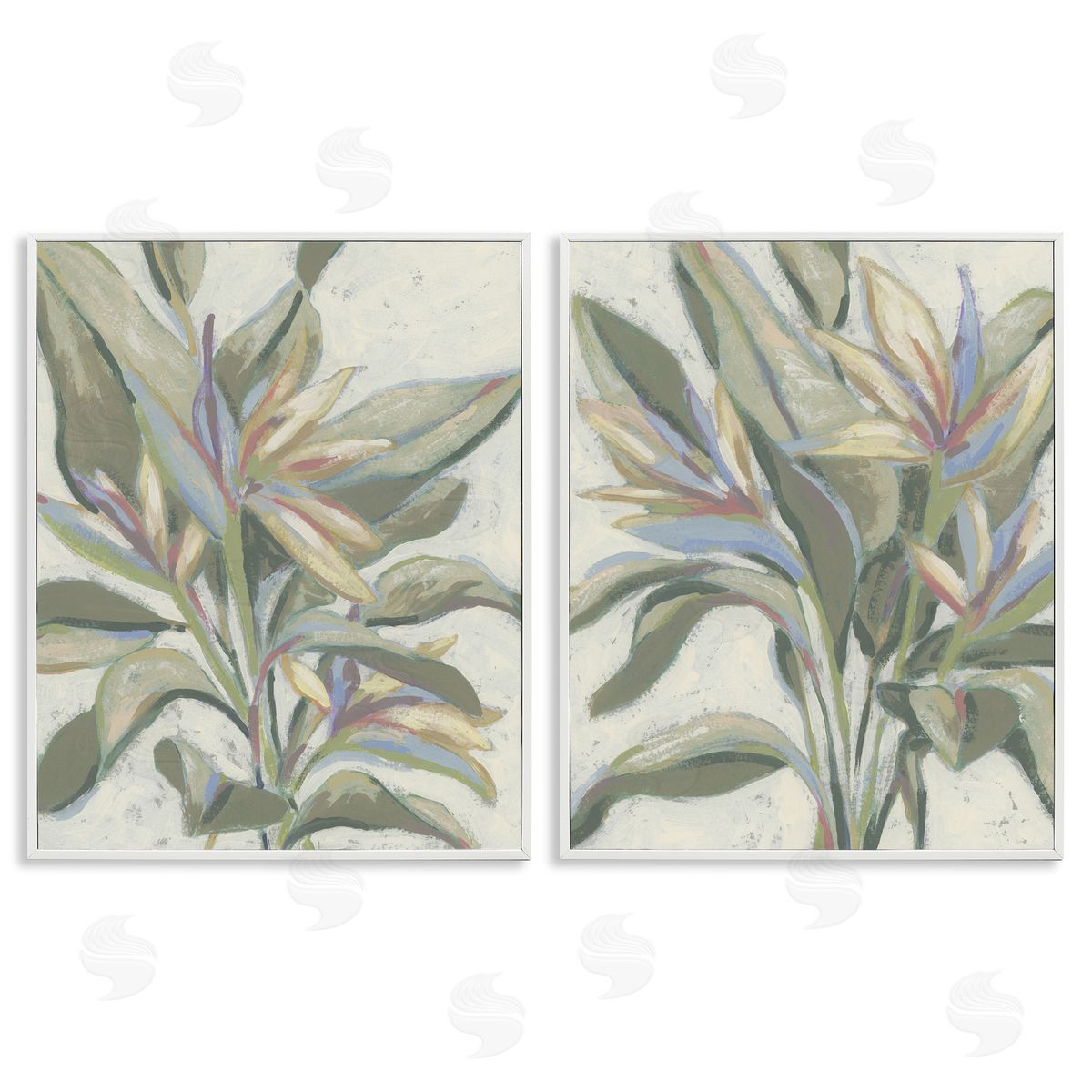 June Erica Vess Tropical Pastel Paradise Canvas Wall Art Print