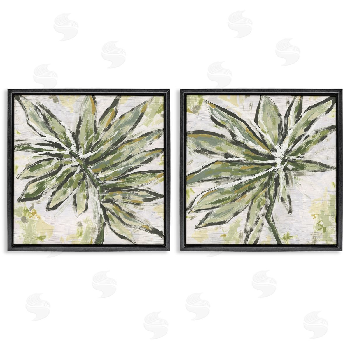 June Erica Vess Organic Palm Palette Canvas Wall Art Print