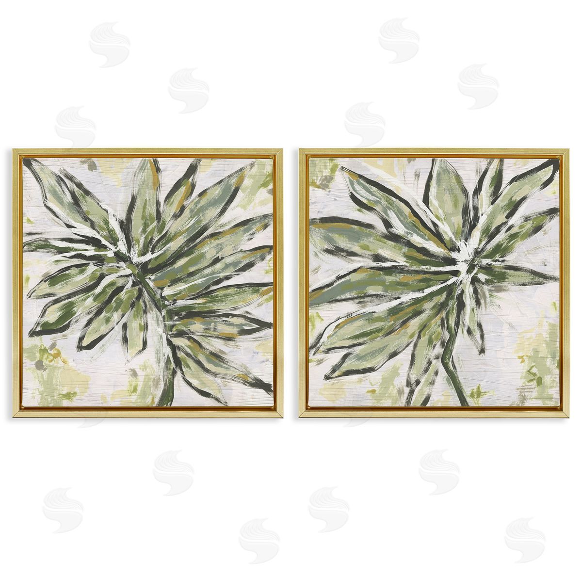 June Erica Vess Organic Palm Palette Canvas Wall Art Print