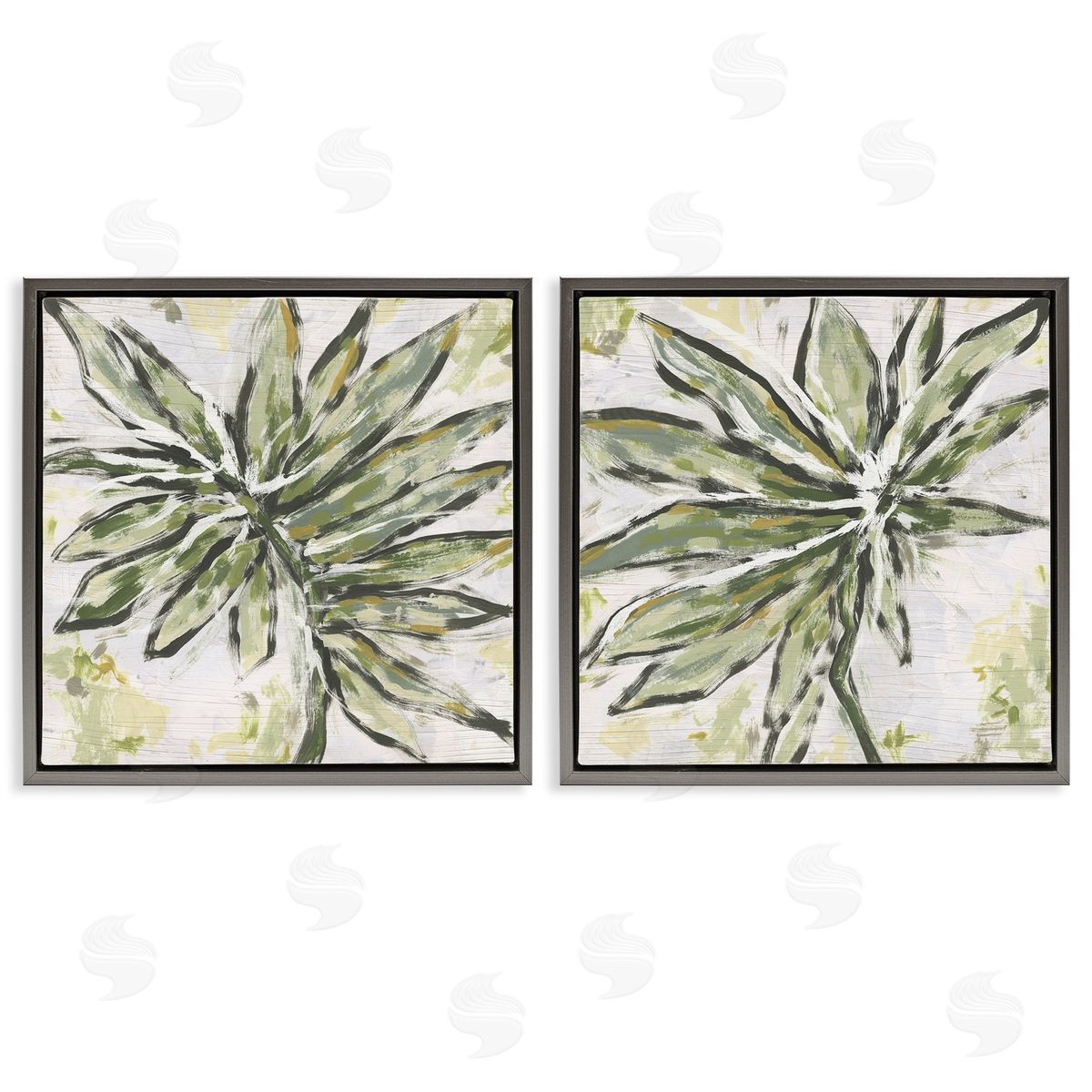 June Erica Vess Organic Palm Palette Canvas Wall Art Print