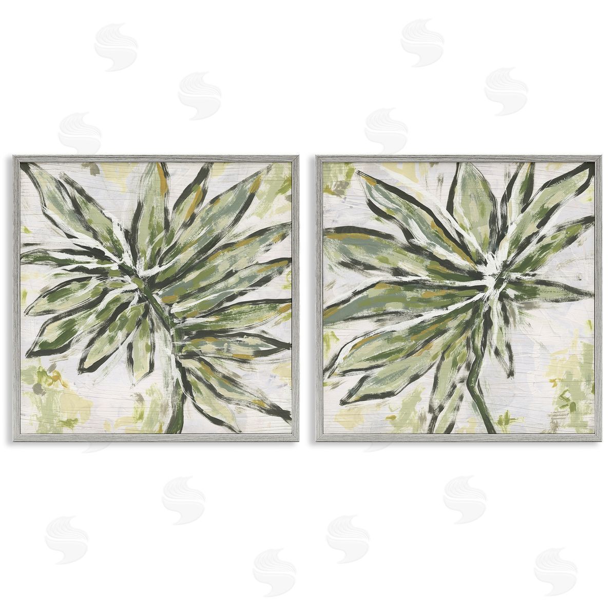June Erica Vess Organic Palm Palette Canvas Wall Art Print