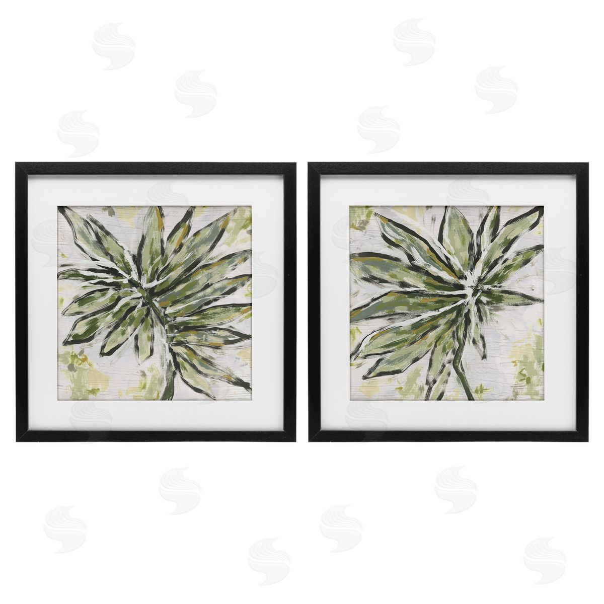 June Erica Vess Organic Palm Palette Canvas Wall Art Print