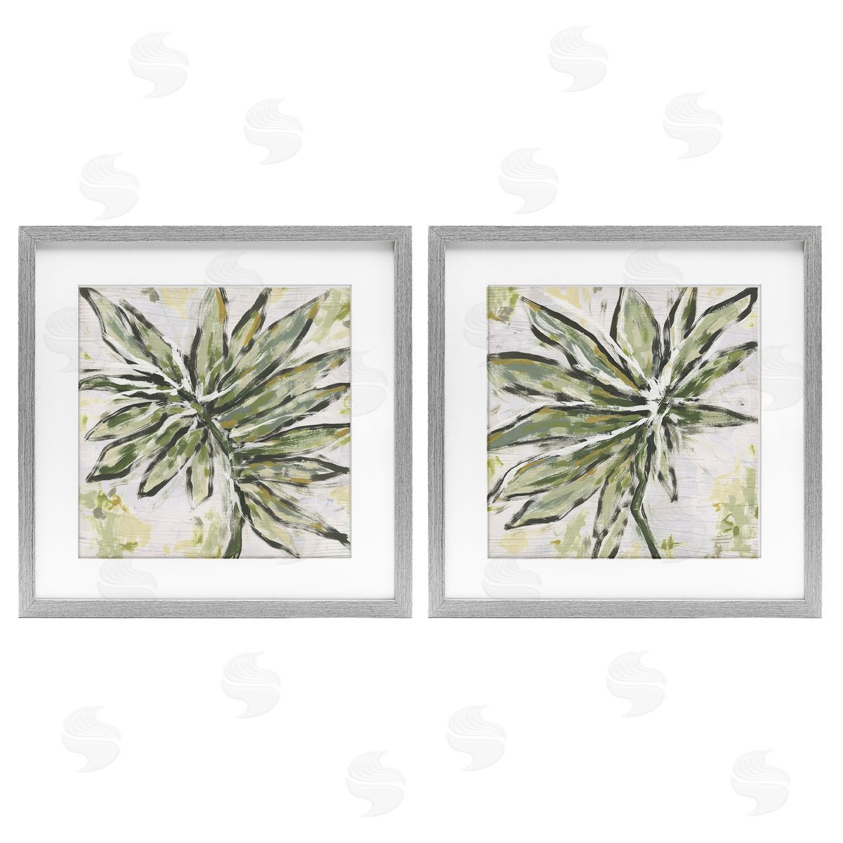 June Erica Vess Organic Palm Palette Canvas Wall Art Print