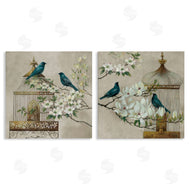 Elaine Vollherbst | Spring Bluebirds Menagerie