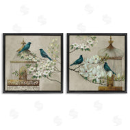 Elaine Vollherbst | Spring Bluebirds Menagerie