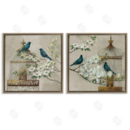 Elaine Vollherbst | Spring Bluebirds Menagerie