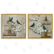 Elaine Vollherbst | Spring Bluebirds Menagerie