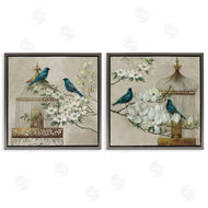 Elaine Vollherbst | Spring Bluebirds Menagerie