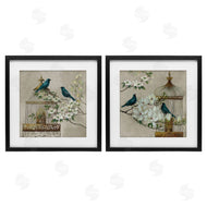 Elaine Vollherbst | Spring Bluebirds Menagerie