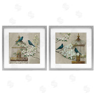 Elaine Vollherbst | Spring Bluebirds Menagerie