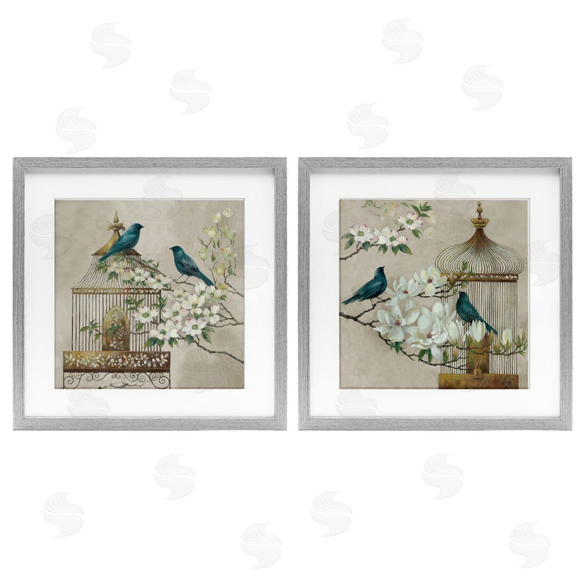 Elaine Vollherbst | Spring Bluebirds Menagerie